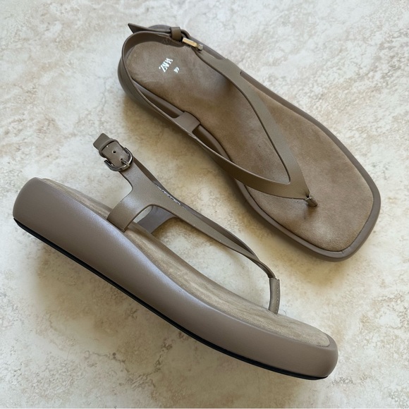 ZARA Strappy Platform Sandals Shoes 39 - Picture 2 of 6